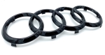 Audi Q8 (4M8) grille rings emblem BLACK EDITION